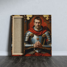 Portret rycerza w zbroi – królewski portret personalizowany