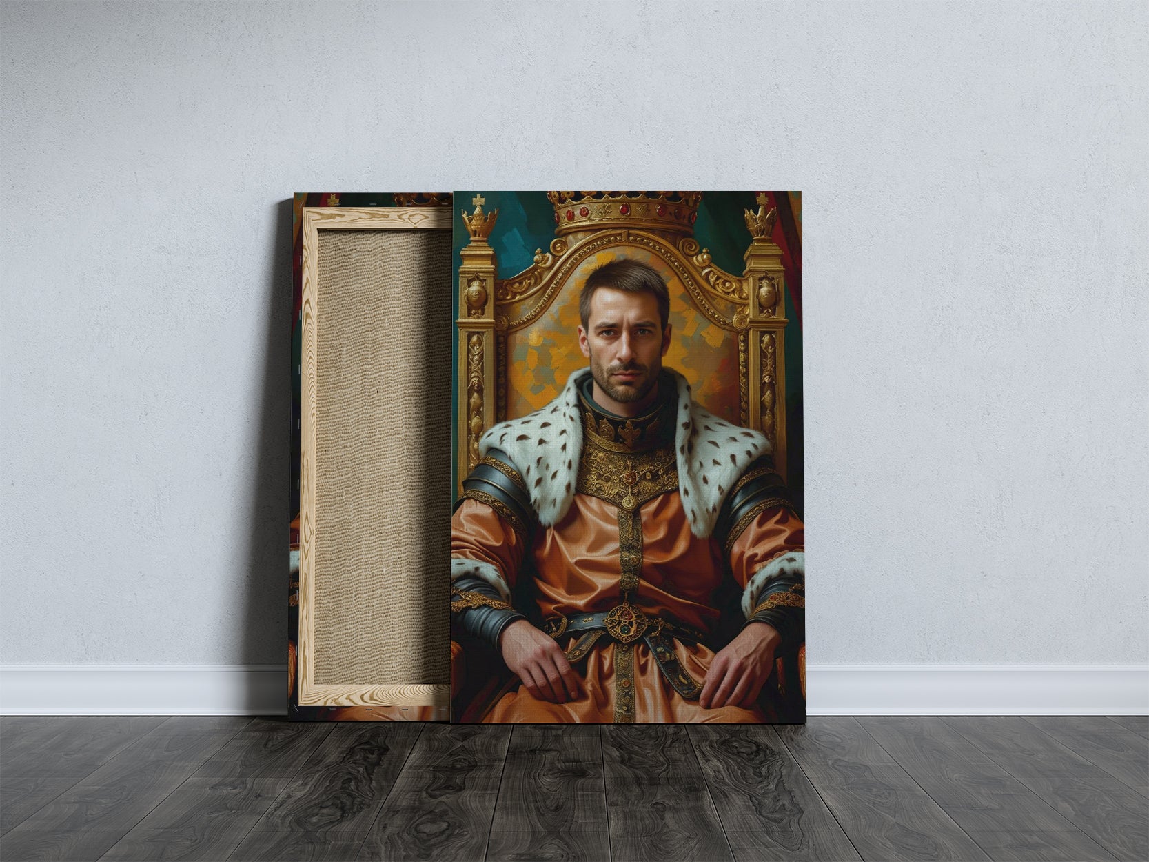 Królewski portret prezent – luksusowy portret ze zdjęcia